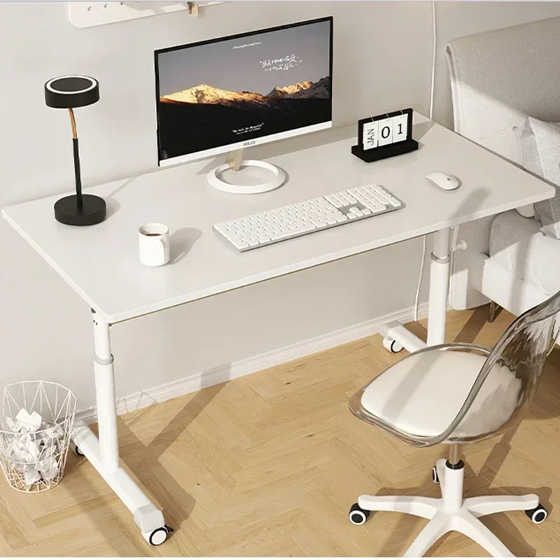 Lift Wheels Minimalist Computer Desks Bedroom Moving Pulley Computer Tables Home Office Mesas De Computador Office Furniture