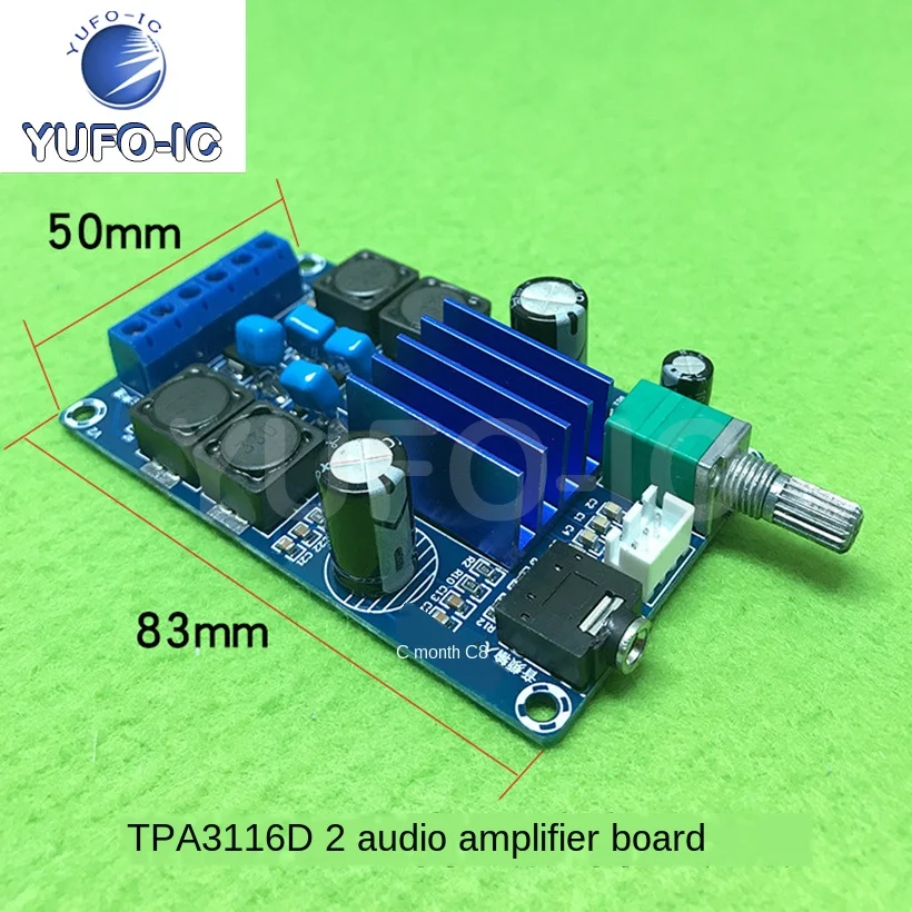 Free Ship 3pcs XH-M589 Digital Power Amplifier Board TPA3116D2 Audio Amplification Amplification Board Power Supply 5V12V24V