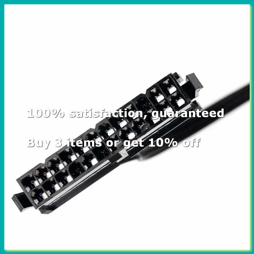 24 Pin Female ATX PSU Power Supply Tester Start Up Jumper ON OFF Switch Cable 18AWG 30CM-DTD2