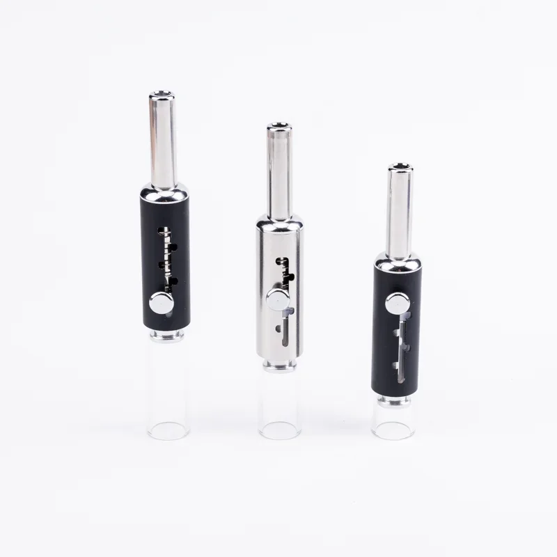 Dry Burner Smoking Pipe Glass Twisty Blunt Dry Her EDG Pipe Retractable Tobacco Pipe Piston Type Glass view 3