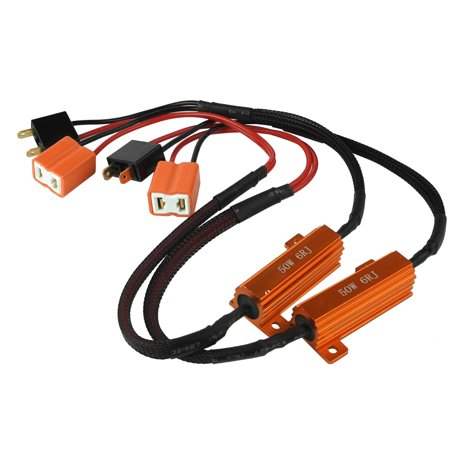 2 Stück H7 LED-Nebelscheinwerfer CANBUS 50W 6Ohm Lastwiderstand Fehlerfreier Warnungs-Error-Canceller