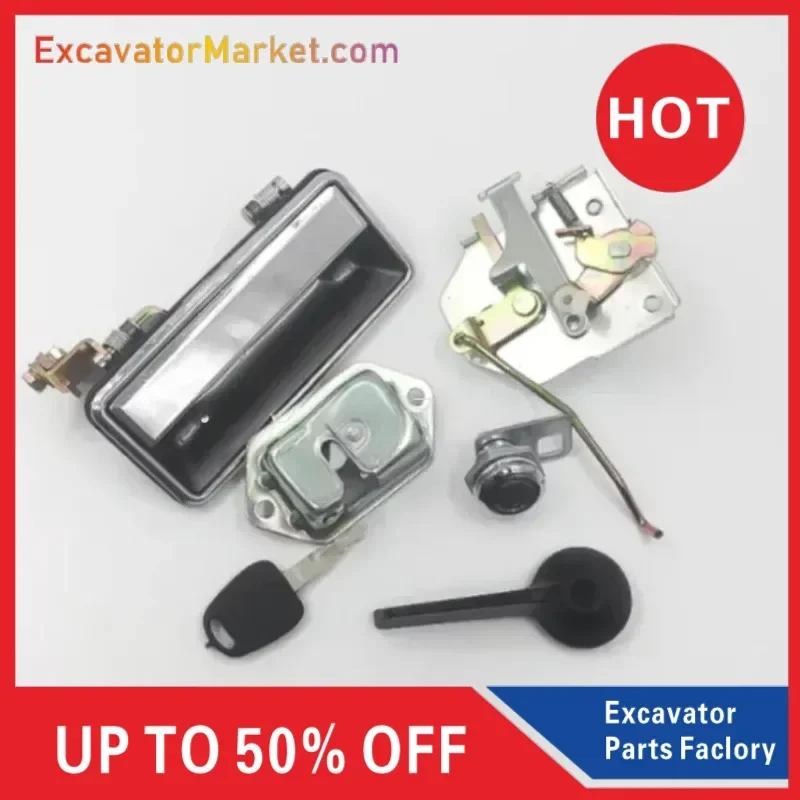 

for Takeuchi 55/60/75/135/150/155/175/160 Cab Door Lock Assembly 1SET Excavator Part Suitable