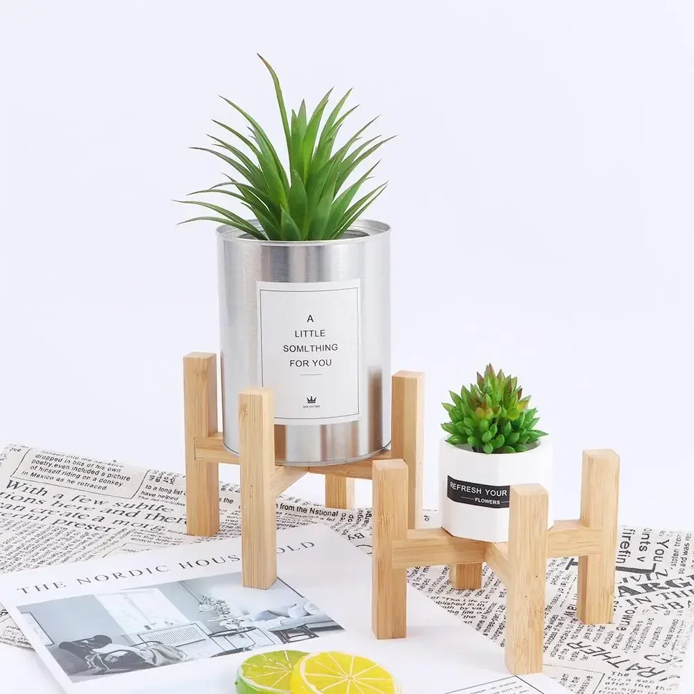 

Strong Planter Garden Free Standing Home Decor Flower Pot Trays Plant Stand Shelf Bonsai Holder Wood Rack Pot Trays