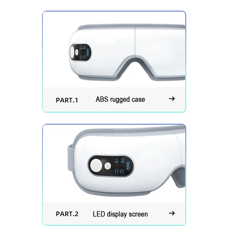 ABLE-Massaggiatore per occhi multifunzionale Massaggiatore intelligente con impacco caldo per alleviare l'affaticamento e la secchezza