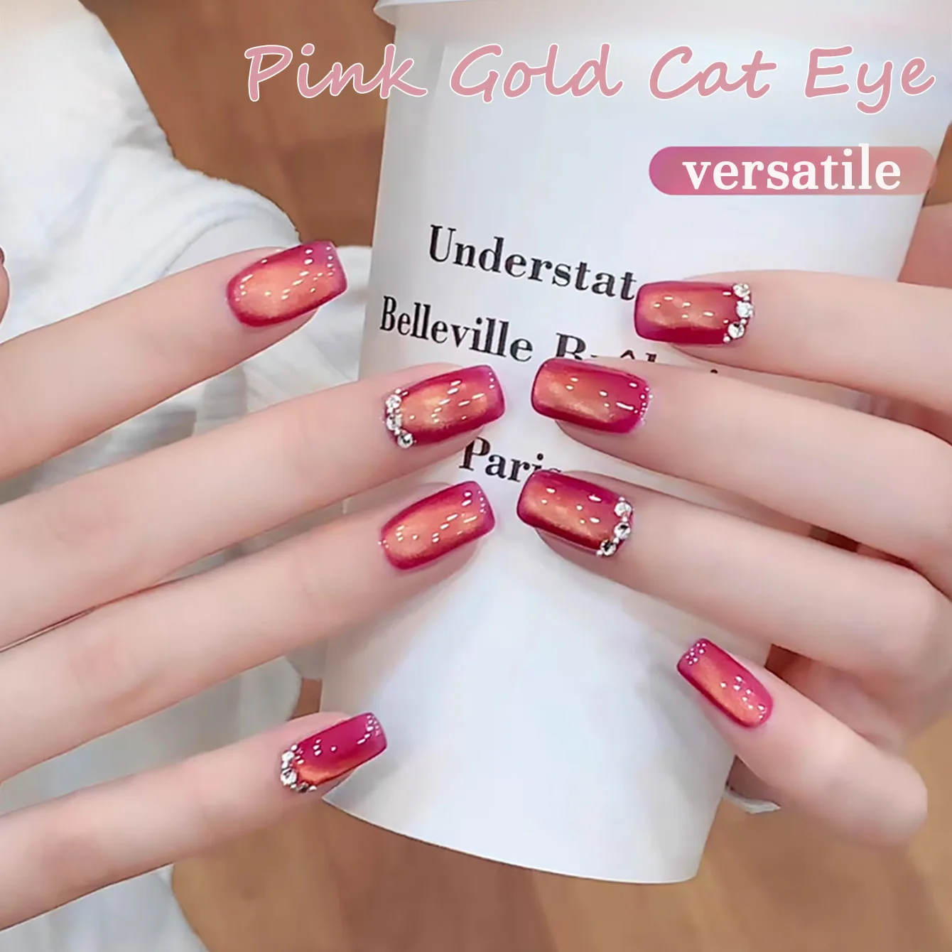 WS 10ML 2026 New Model Gold Cat Magnetic Gel Ultra Shine Silver Gold Glitter Jelly Color Soak Off UV LED Gel Nail Art Varnish
