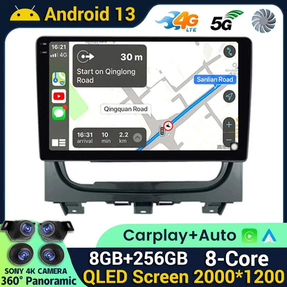 Android 13 Carplay Auto For Fiat Strada Idea 2012 2013 2014 2015 2016 Car Radio Multimedia Player Recorder GPS Stereo WIFI+4G