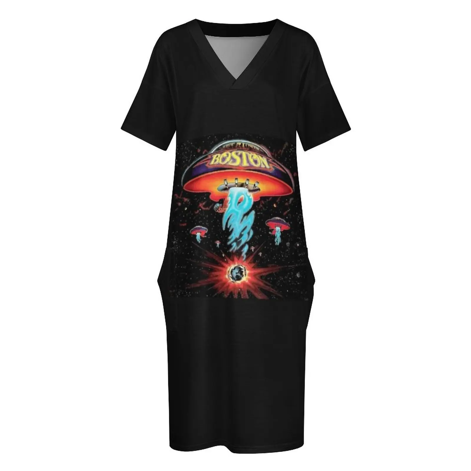 La mejor camiseta clásica Boston, vestido holgado con bolsillos, vestidos para ocasiones formales para mujer, trajes de playa para mujer