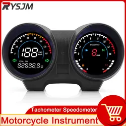 Motorcycle Speedometer ODO TRIP Digital Dashboard RPM Meter 8 GEAR Speed Meter for Brazil TITAN 150 for Honda CG150 Fan150