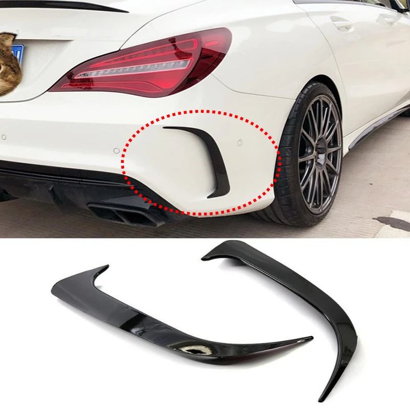 

For Mercedes Benz CLA Class W117 C117 CLA200 220 250 260 45 AMG 2013-2019 Rear Bumper Spoiler Air Vent Cover Side Canard Cover