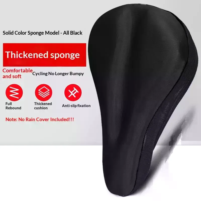 Soft 3D Padded Cycling Bicycle Bike Saddles Seat Cover Cushion Sponge Foam Comfortable Saddles Mat Bicycle Accessory