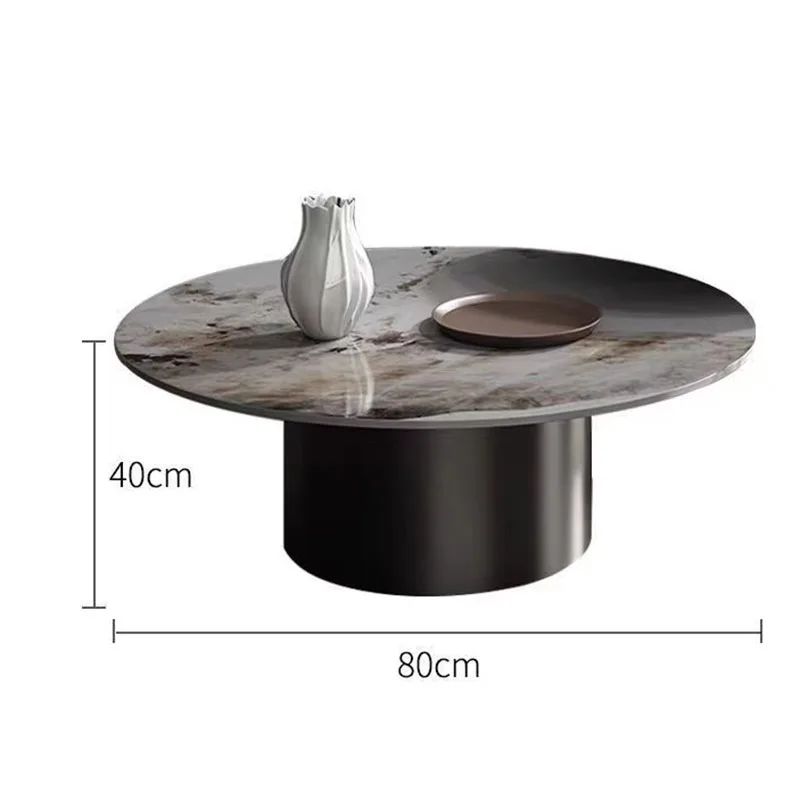 b11-Glam Coffee Table Vintage Premium Aesthetic Elegant Side Table Simple Space Saving Table Pliante Living Room Furniture