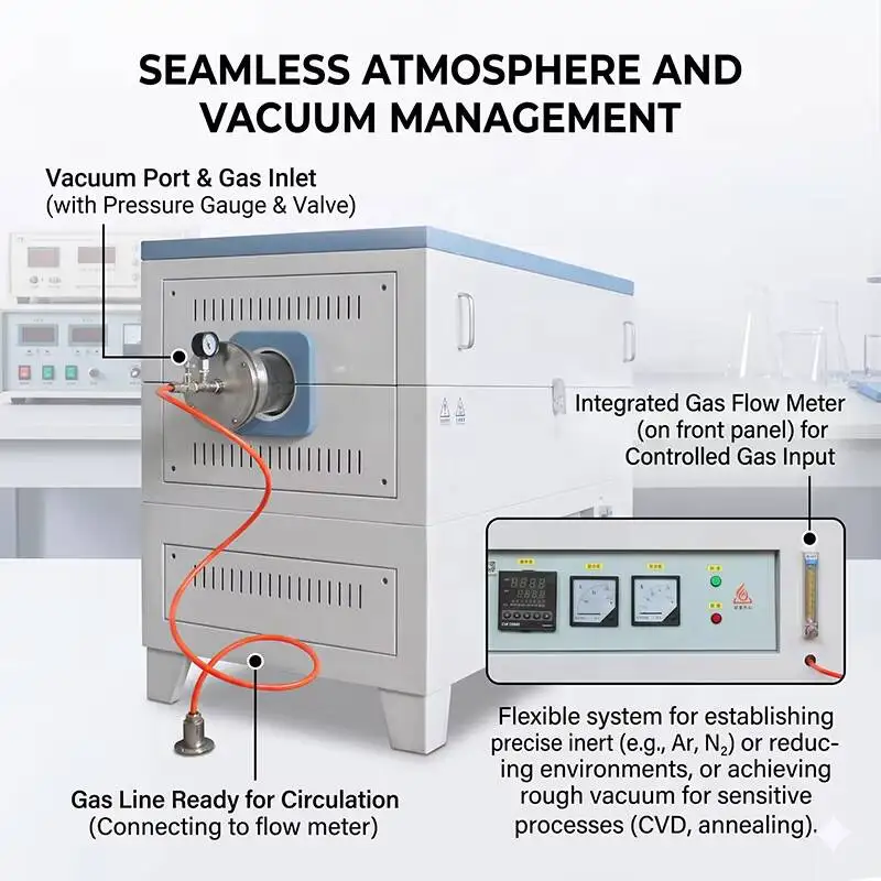 1200C Cheap Temperature High Pressure Furnace Quartz Tube With Vacuum Seal For Calcination Annealing