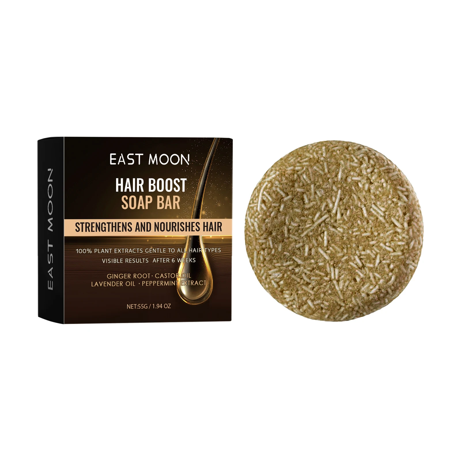 Hair Boost Soap Bar, Solid Shampoo Bar, Nourish Hair Roots, Clean Scalp, Moisturize Soften Hair, Support Healthy Thick Hair