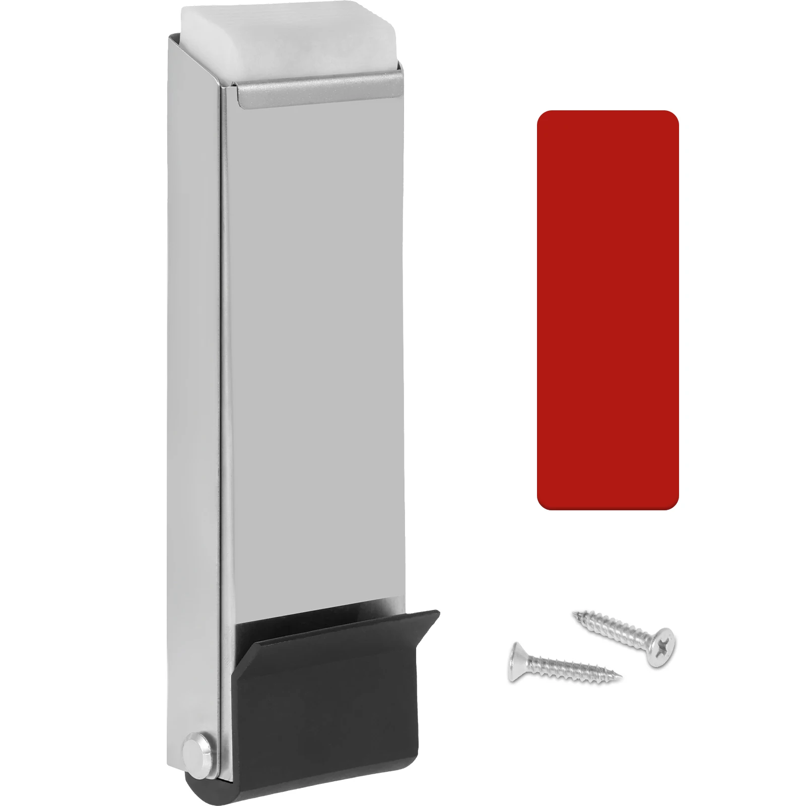 Door Stoppers Pedal Kick Down Door Stop Self Adhesive Door Holder No Drilling Door Stoppers Stainless Steel Anti-Slip Doorstop