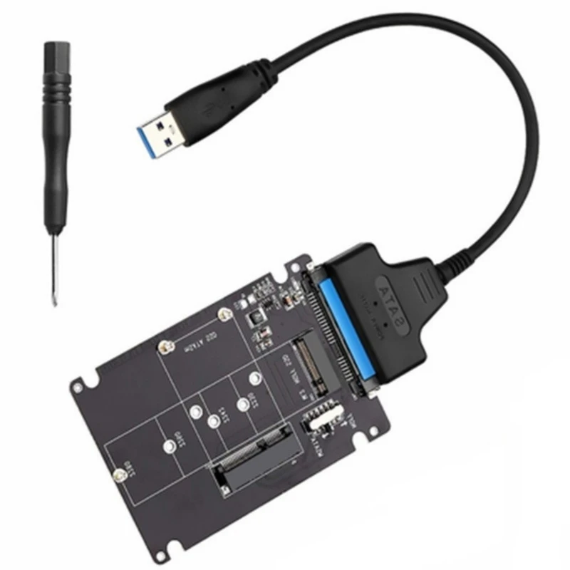 mSATA to SATAAdapter M.2NGFF mSATA SSDs to SATAAdapter Card m.2NGFF to USB Converters for Desktop Laptop Compatibility 601F