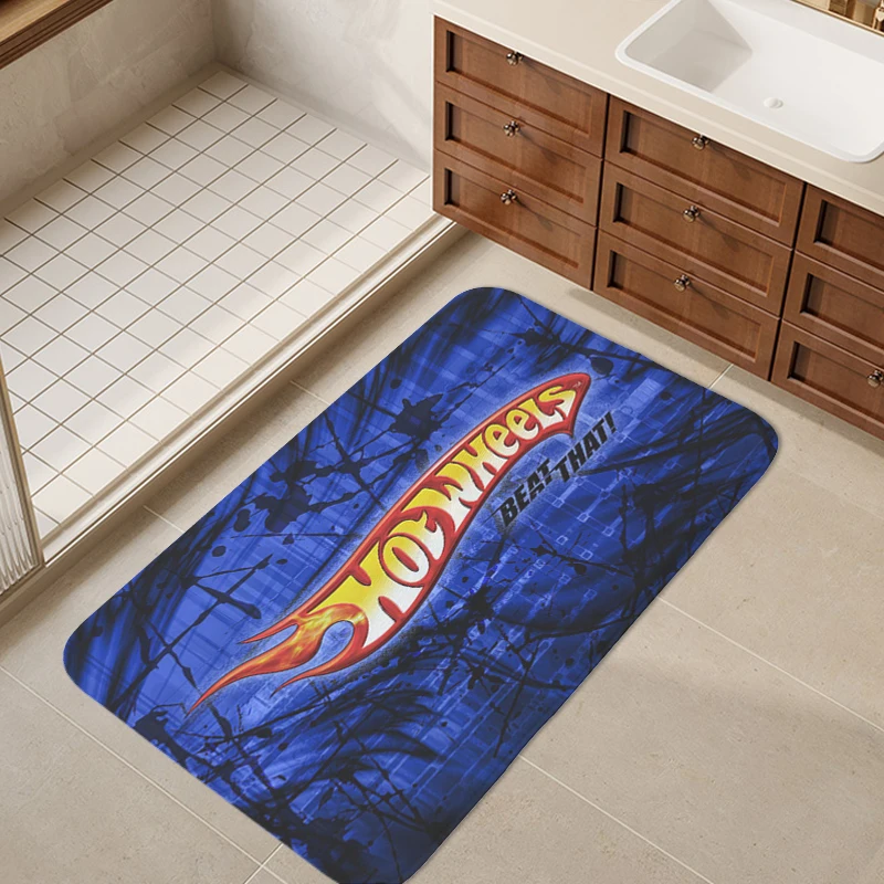 Porch Foot Mat Non-slip H-Hot H-Wheels Kitchen Hallway Bath Rug Home Decor Items Entrance Door Doormat Carpet Entrance of House