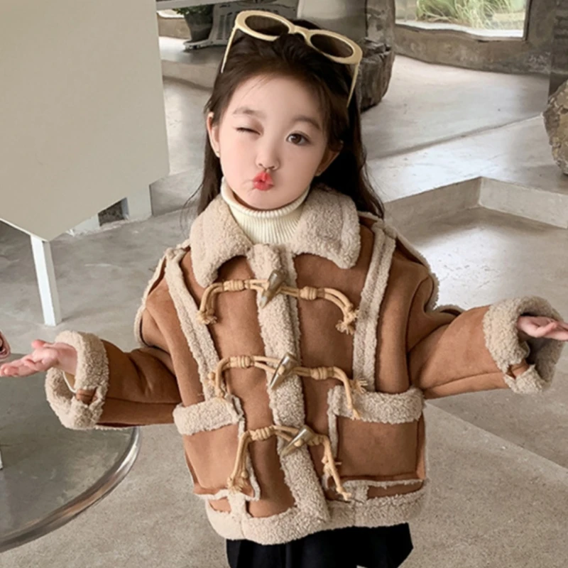 Girls Coat Jacket Winter Cotton Windbreak 2023 Perfect Warm Plus Thicken Teenagers Plus Size Outwear Sport Children's Clothing