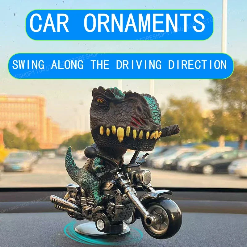 

Car Drift Ornament Tyrannosaurus rex Triangle Dragon Drift Car Dashboard Car Creative Ornament Christmas Gift