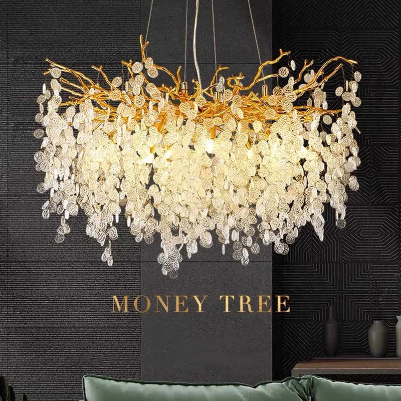

2025 Modern Chandelier for Living Room Dining Room Luxury Crystal Home Art Decoration Indoor Chandeliers Lustre Lighting Fixture