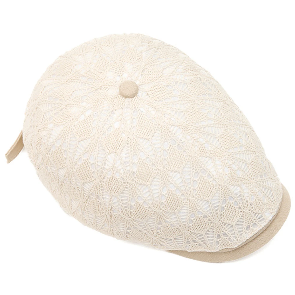 HT5111 Herren- und Damen-Baskenmützen Vintage Künstler-Malermütze Atmungsaktive Strick-Ivy-Kappe für Frauen Frühling Sommer Achteckige Baskenmütze – Detail 8