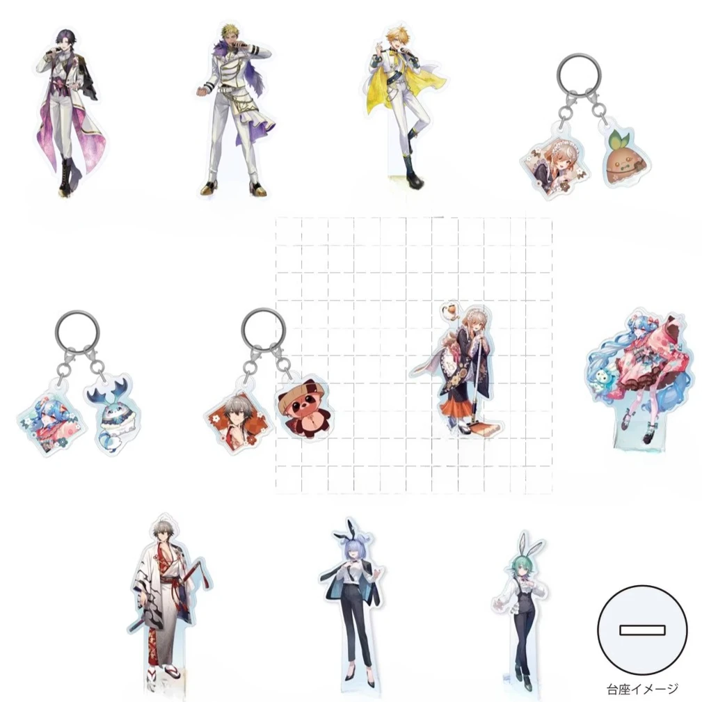 Jeu Mysta Rias Vox Akuma Ike Eveland Shu Yamino Luca Kaneshiro, support en acrylique, poupée, porte-clés Anime, jouet Cosplay pour cadeau