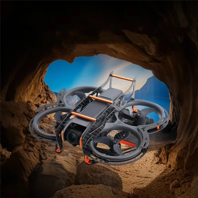 Защитный чехол FFYY из углеродного волокна для DJI Avata 2, легкая защитная броня от падения