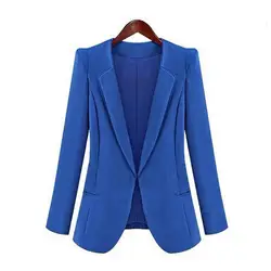 2024 Korean Blazer Suit Jacket Women Autumn Spring New Long Sleeve Notched Collar Work Blazers Suit 3XL 4XL