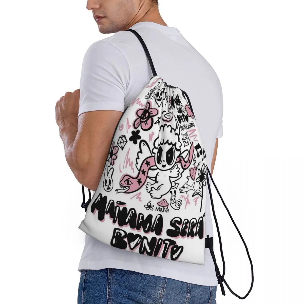 

Рюкзаки Reggae Ainger Bichota Season Karol G, модные сумки на шнурке, сумки для хранения, сумки для книг для мужчин, женщин, студентов