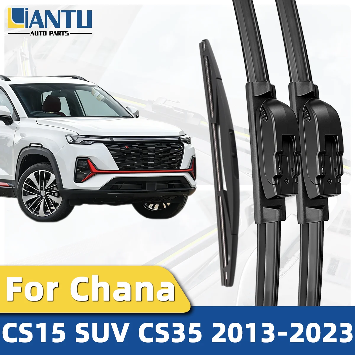 

1/3PCS Front And Rear Wiper Kit For Chana CS15 SUV CS35 2013-2023 Windshield Wiper Silent Wiper Automotive Accessories 2022 2021