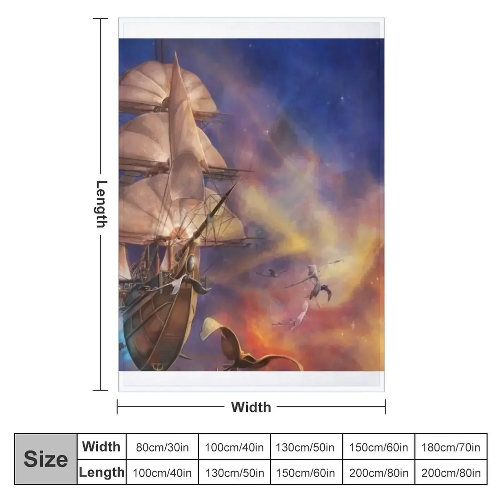 Treasure Planet Throw Blanket couch cozy soft plush fuzzy picnic outdoor blanket
