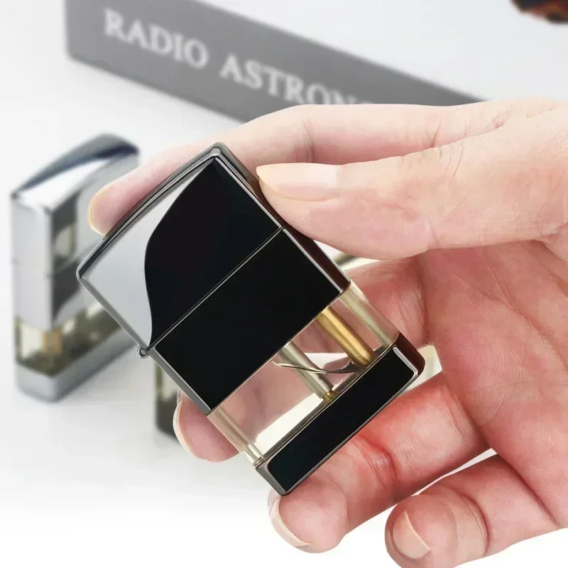 جديد غاز البوتان الشعلة أخف الجدة السجائر التدخين اكسسوارات أنيق يندبروف ولاعات هدايا للرجال LED ولاعة معدنية