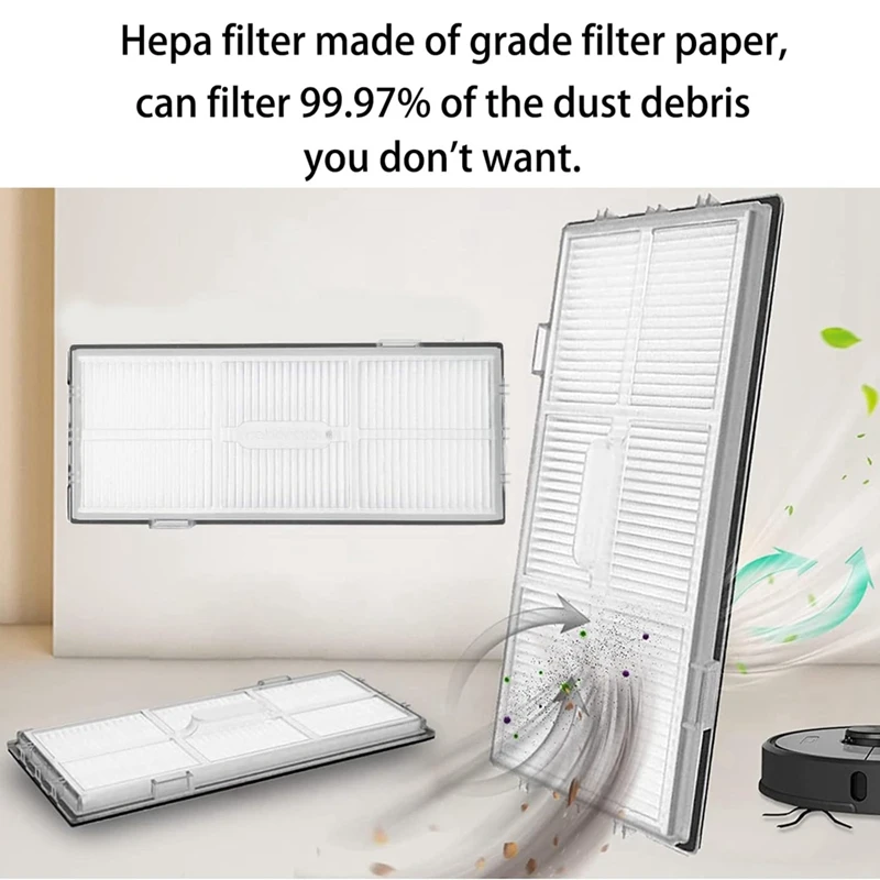 14PCS Washable HEPA Filter Mop Clothside Brush For Roborock S8 Pro Ultra /S8+/S8 Robot Vacuum Cleaner Replacement Accessories