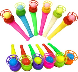 3/50pcs Fun Colorful Magic Blowing Pipe Floating Ball Game Props Birthday Party Favors Keepsakes Carnival Gifts Supplies