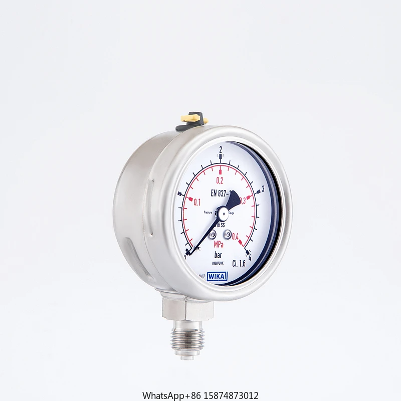 WIKA All Stainless Steel Bourdon Tube Pressure Gauge (Shockproof) 233.50.063 Radial G1/4B