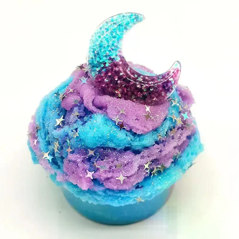 ชุดของเล่นดินน้ำมันสี 60 มล. ลายเกล็ดหิมะ 1 ชุด สำหรับบีบคลายเครียด เล่นเกมส์ ของเล่นสไลม์ ชุดดินน้ำมันเนื้อผิวสัมผัสนุ่ม ไม่ติดตะกอน