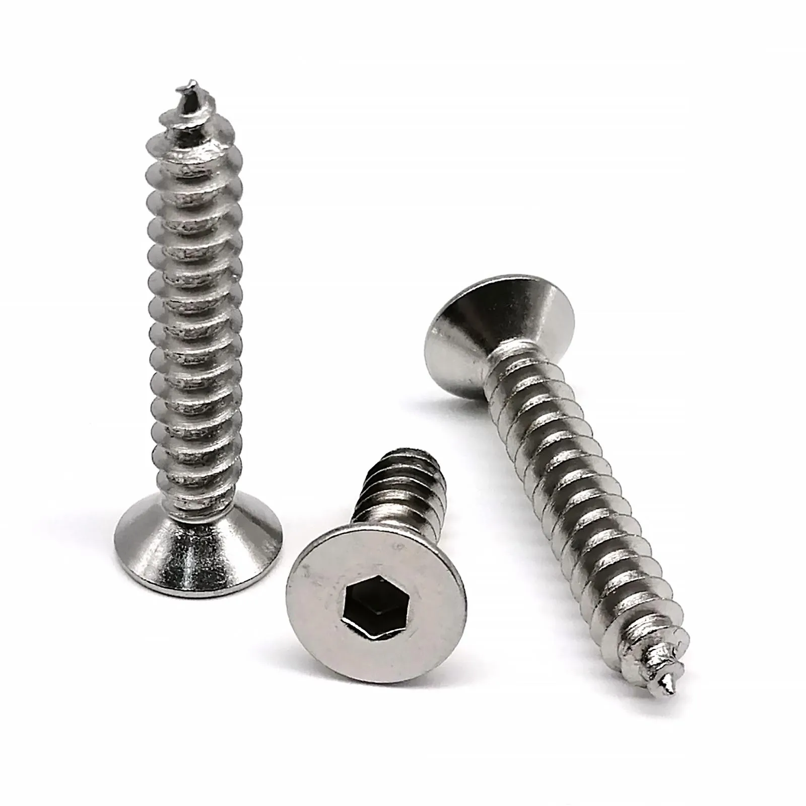 M2 M2.3 M2.6 M3 M4 M5 M6 ألين مسدس عرافة المقبس شقة غاطسة رئيس الذاتي التنصت مسمار خشب A2-70 304 الفولاذ المقاوم للصدأ #3