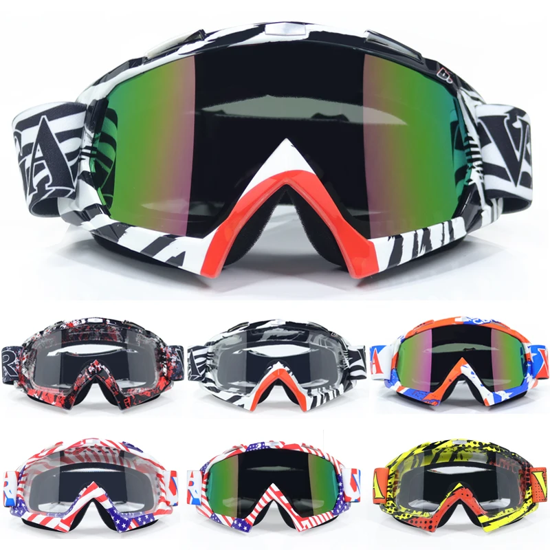 

Adult Motocross Goggles Motorcycle Scooter ATV MX Off Road UV Protective Glasses Motorbike Cycling Helmet Spectacles