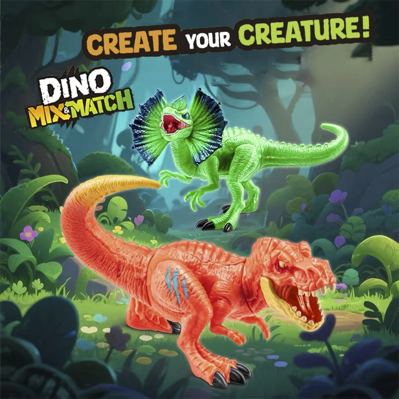 5 Surprise Dino Mix Match Dinosaur Blind Box Assembly Surprise Gift Toy for Boy
