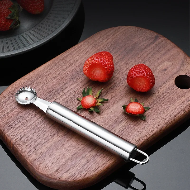 Strawberry Huller Metal Tomato Stalks Fruit Leaf Knife Stem Remover Gadget Strawberry Hullers Kitchen Accessories кухня