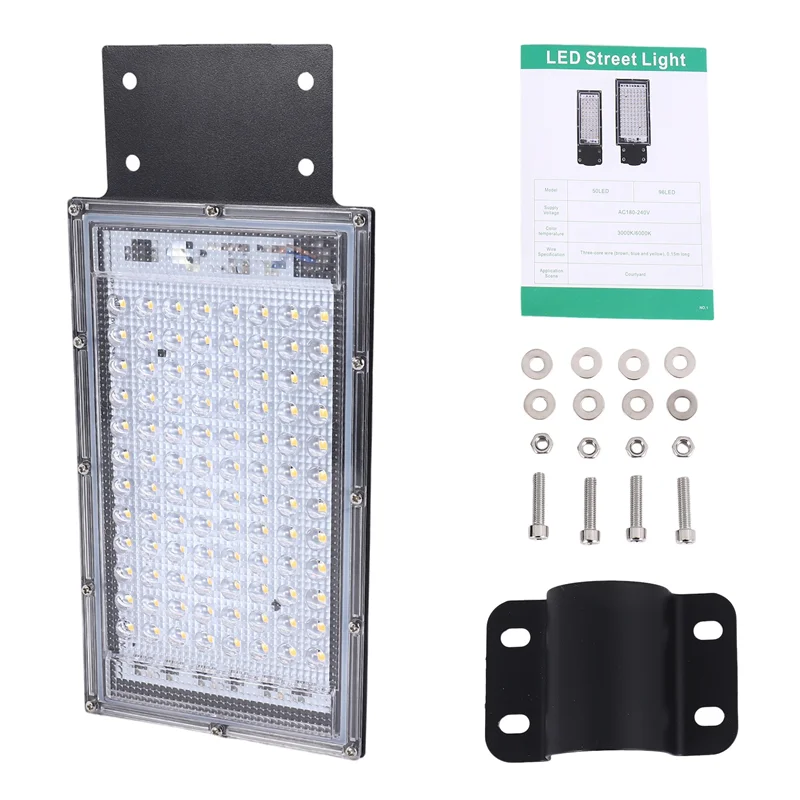 

Classy-Lighting LED Street Light Floodlight Integrated Road Lighting 100W Waterproof Garden Light Outdoor