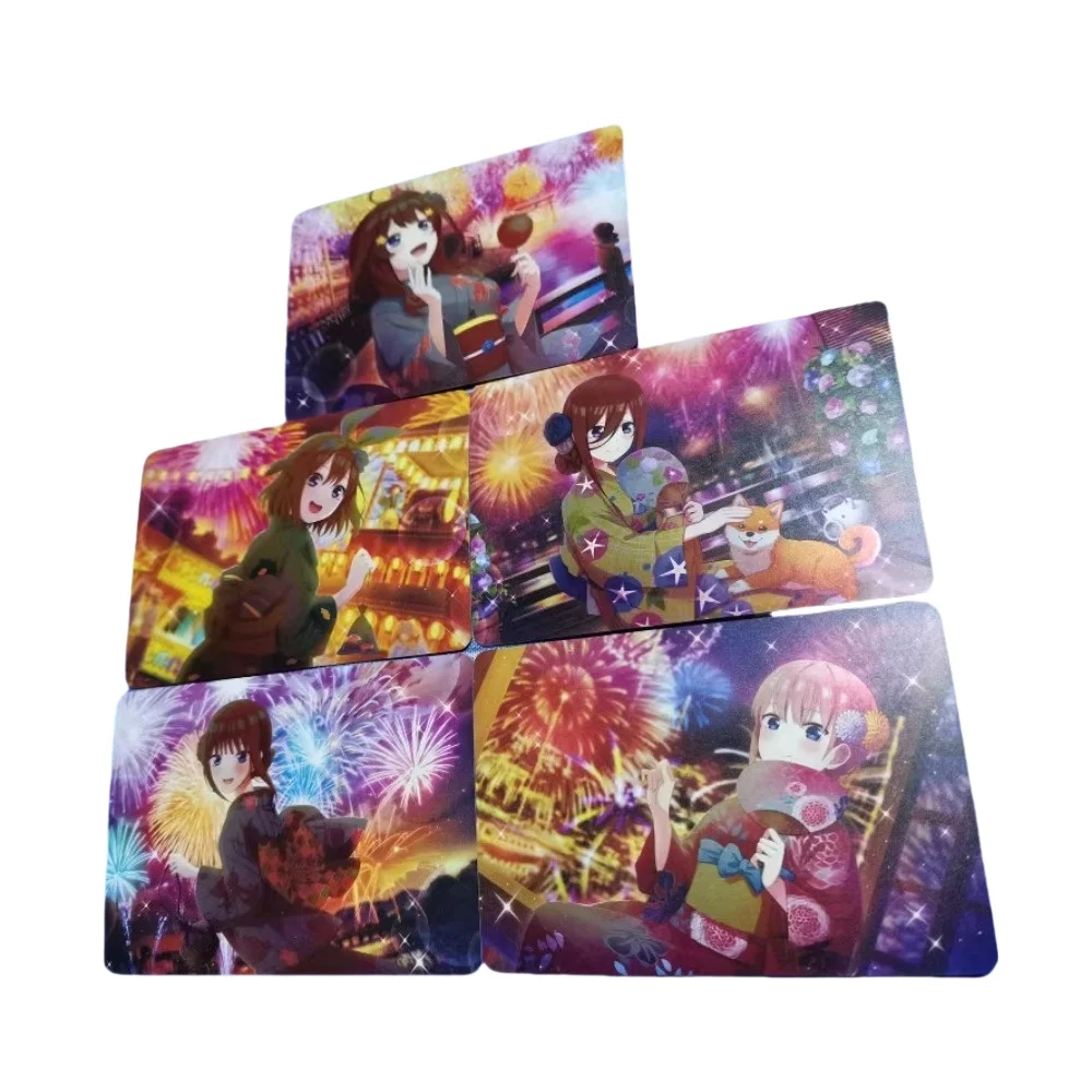 DIY The Quintessential Quintuplets Summer Festival Series Card Set 10pcs Anime Peripheral Game Collection Card Holiday Gift