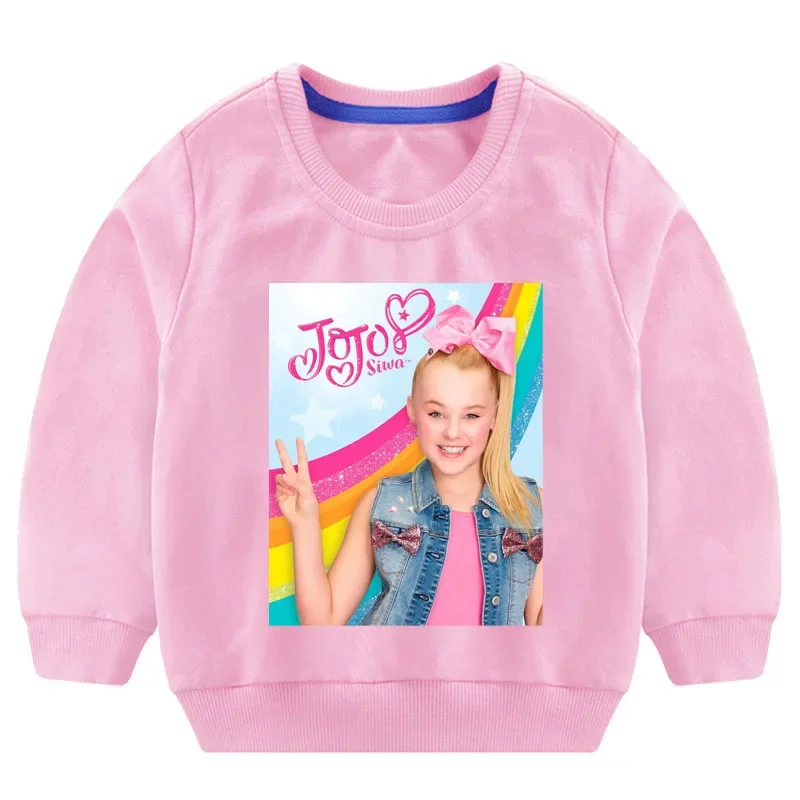 

Kids Sweatshirts T Shirt JOJO Siwa Girls Sleeves Hoodies Sweatshirts Tops Clothes 4-9 Years T Shirt Boys Christmas Gift Costume
