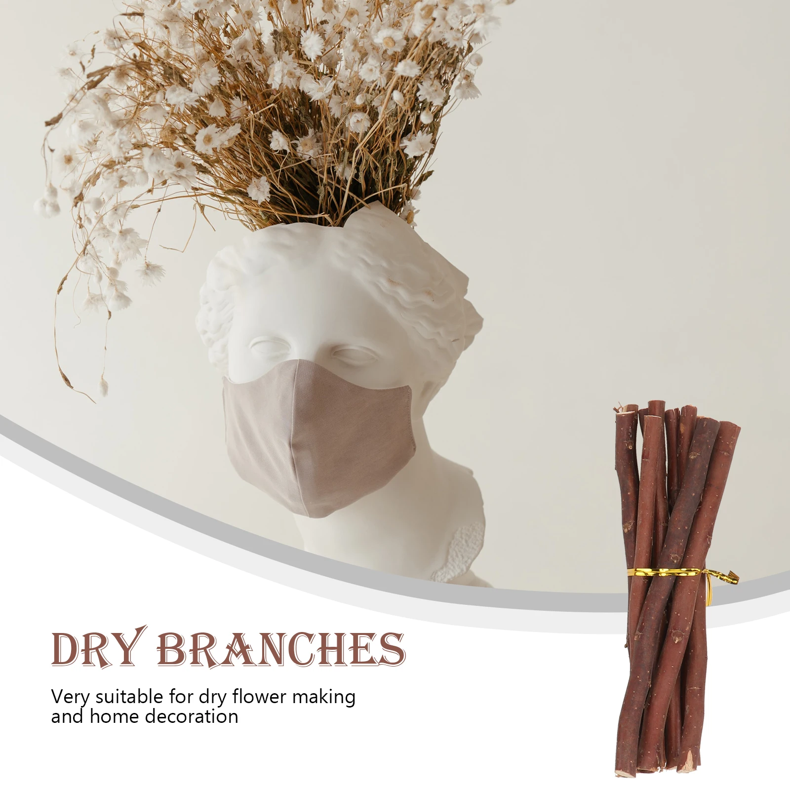 

40pcs Diy Wooden Straight Sticks For Kids Wood Decor Branches Ornament Sticks For Vase Diy Photo Props