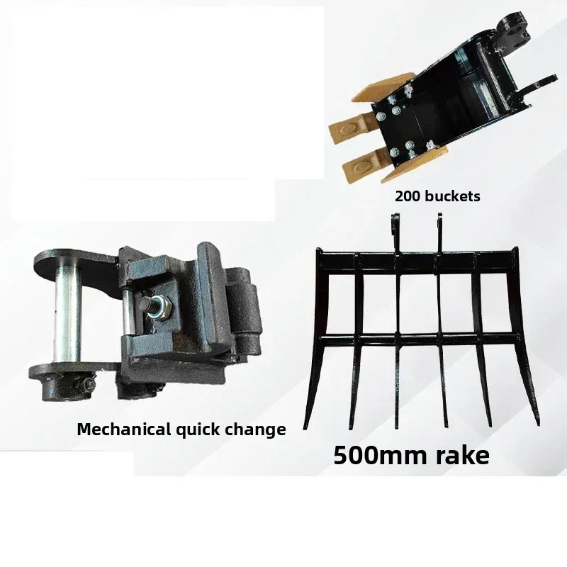 Excavator Attachments Crushing Hammer Spiral Drill Target Bucket Soil Ripper Construction Digging Demolition Excavator Spare
