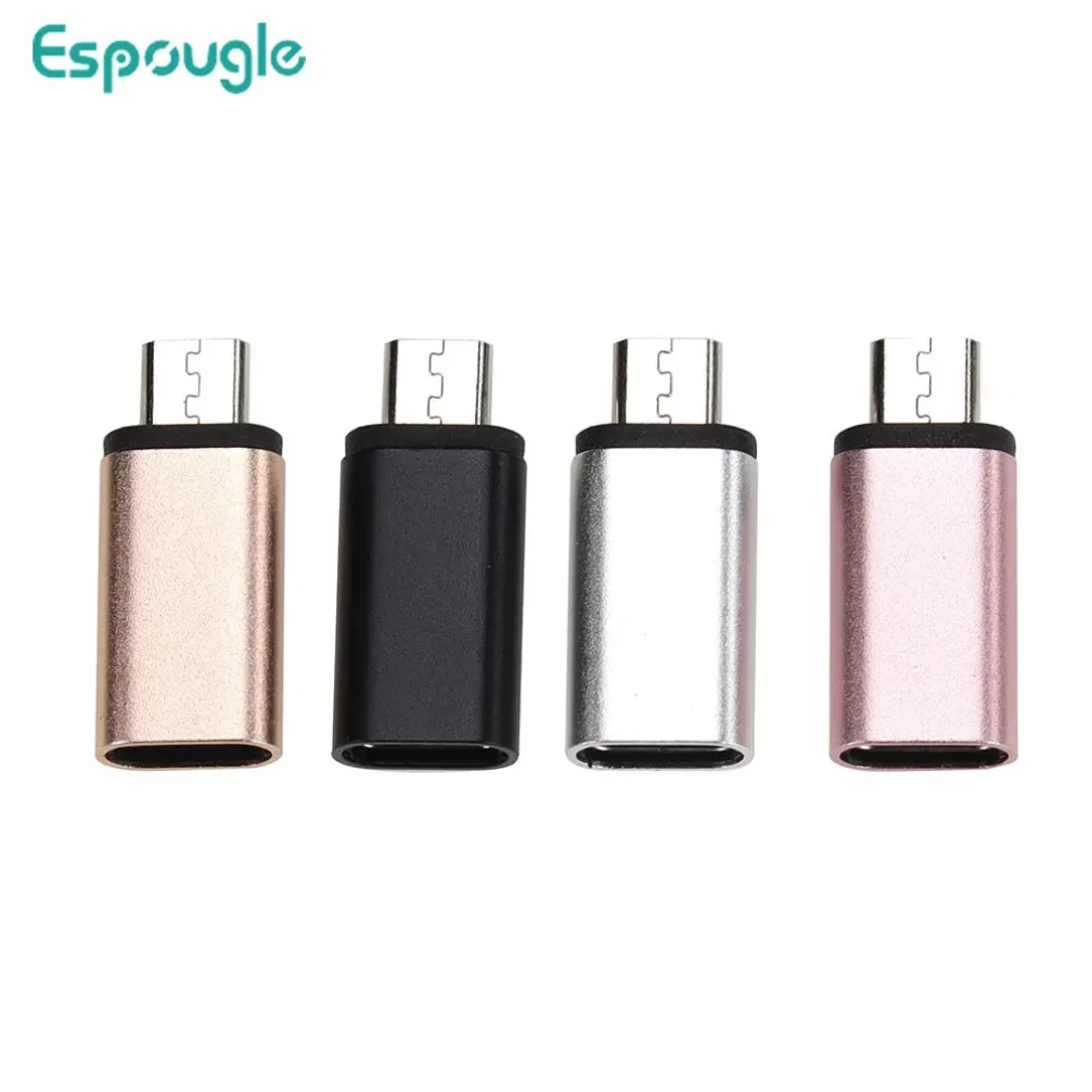 300pcs Type C Female to Micro USB Male Adapter Charger Converter Connector For Android Mobile Phone Tablet