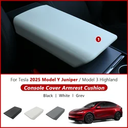 For Tesla Model Y Juniper 2025/Model 3 Highland Console Cover Armrest Box Cushion Cover TPE Center Non-slip Mat Panel Protector