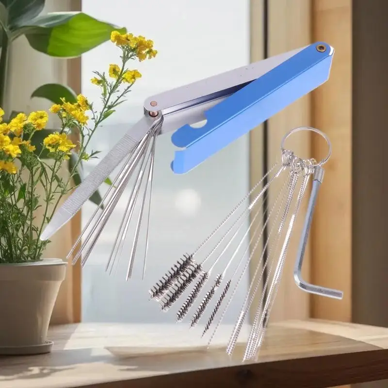 

Набор инструментов для чистки карбюратора: иглы и щетки для удаления нагара и грязи для автомобилей, мотоциклов, квадроциклов, сварочных аппаратов, бензопил