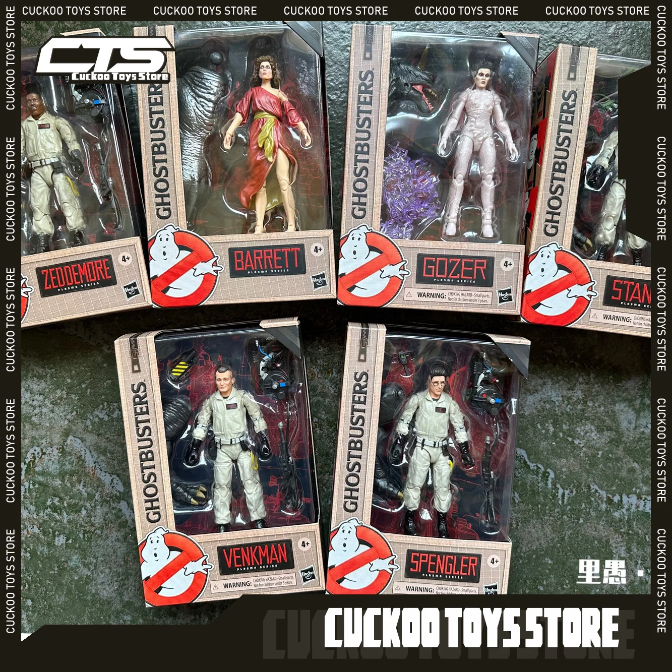 New Spot Goods Original 6 Inches Hasbro Ghostbusters Action Figure Stantz Venkman Felhunter Accessory Anime Figures Toys Gifts