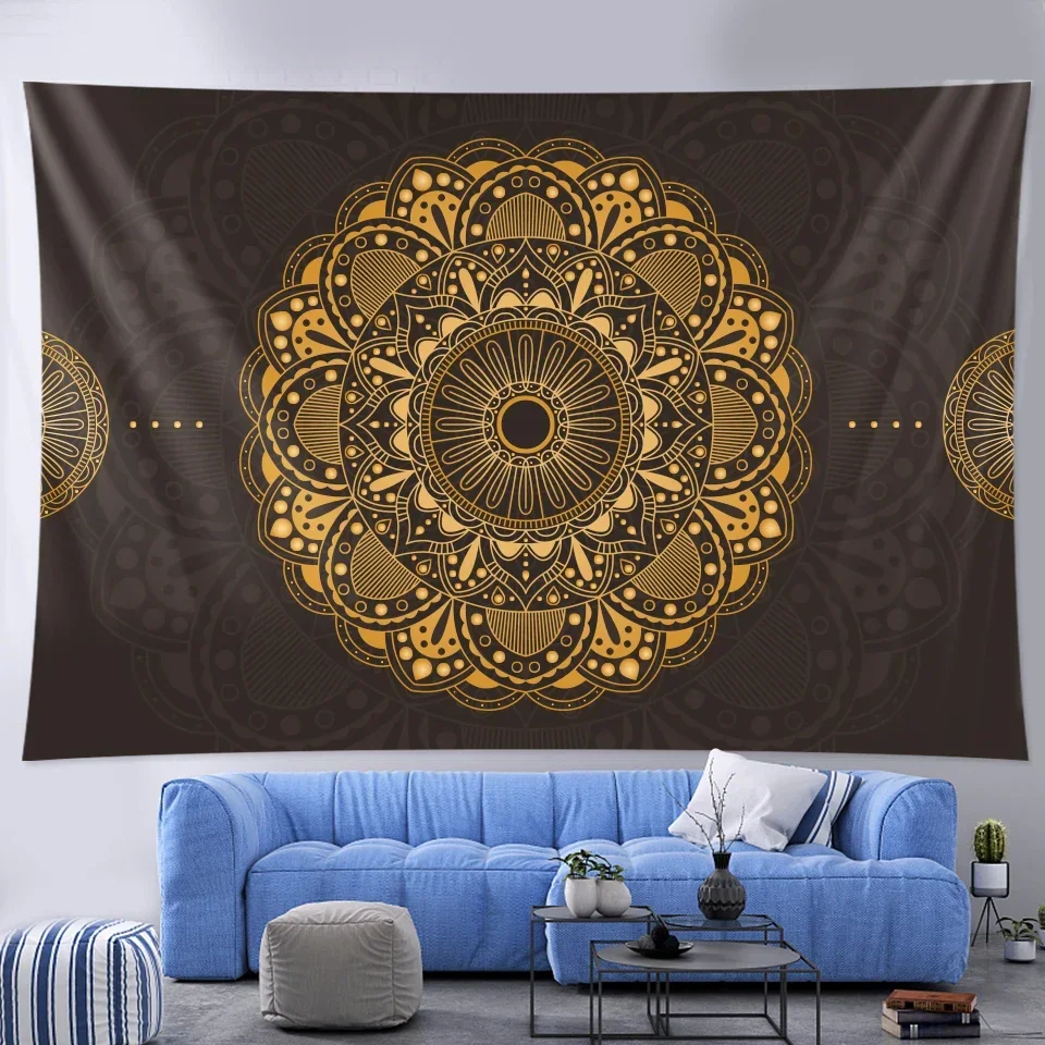 Indian Mandala tapestry wall hanging witchcraft tapestry Hippie Bohemian home decoration wall decoration sheet yoga mat