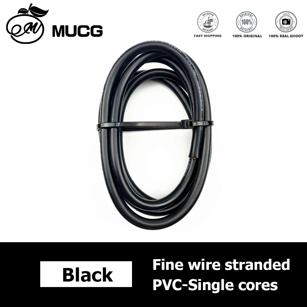 Koperdraad PVC Flexibele elektrische kabel Zeer zachte snarendraad Auto led-luidspreker Audio Power Autobedrading 1 2 4 6 8 10 AWG Zwart Rood